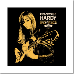 Classic Guitar Girl Retro Hardy Posters and Art